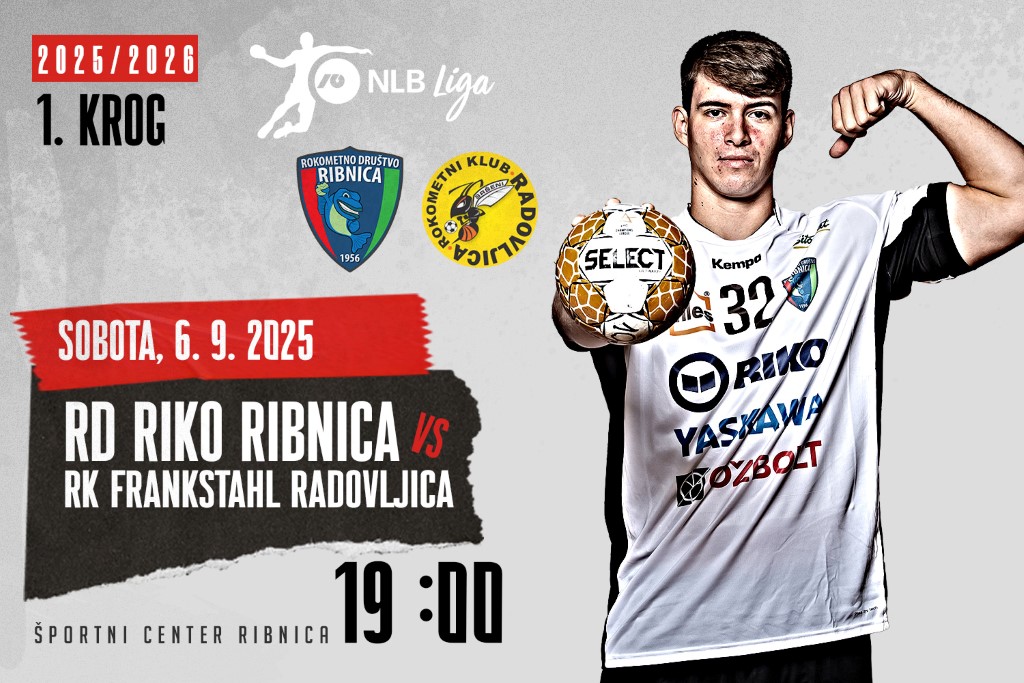 Liga NLB, 1. krog: <br>RD RIKO RIBNICA- RK FRANKSTAHL RADOVLJICA