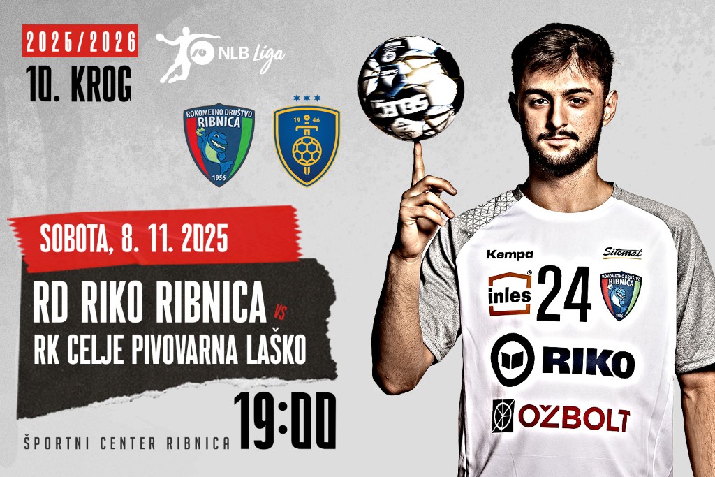 Liga NLB, 10. krog: <br>RD RIKO RIBNICA – RK CELJE P. L.