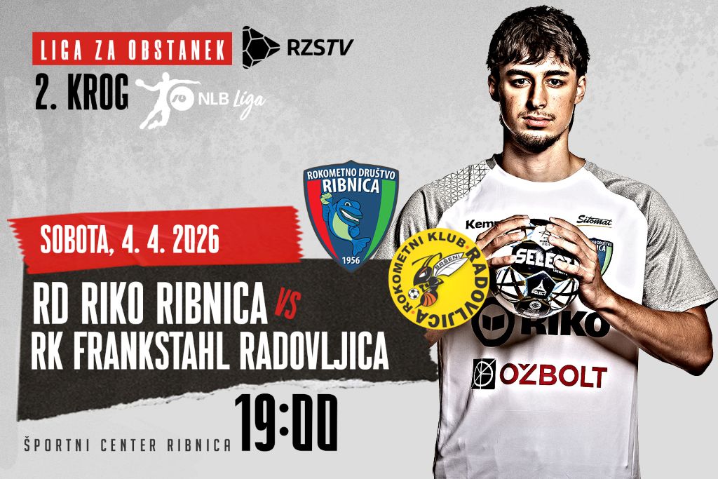 Liga NLB, končnica za obstanek, 2. krog: <br>RD RIKO RIBNICA – RK FRANKSTAHL RADOVLJICA